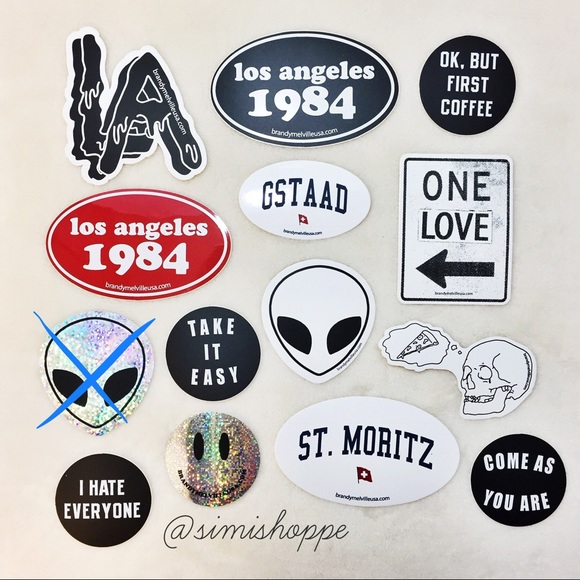 Brandy Melville Other - 20 Brandy Melville Stickers Bundle